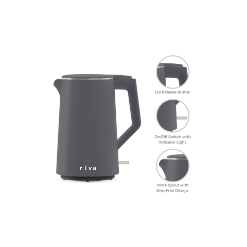 Cool Touch Kettle 1.7L - Coal Grey