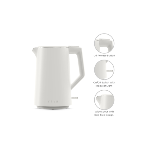 Cool Touch Kettle 1.7L - White