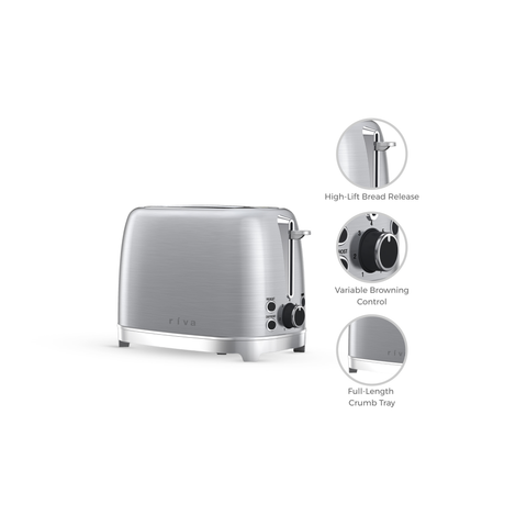Stainless Steel 2-Slice Toaster - Brushed