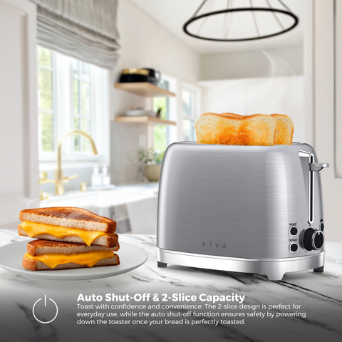Stainless Steel 2-Slice Toaster - Brushed