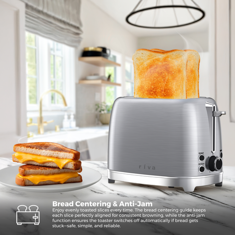 Stainless Steel 2-Slice Toaster - Brushed