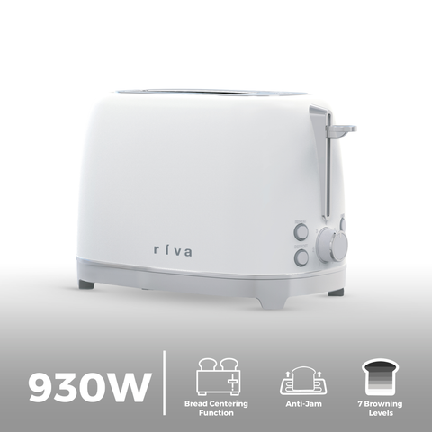Stainless Steel 2-Slice Toaster - Matt White