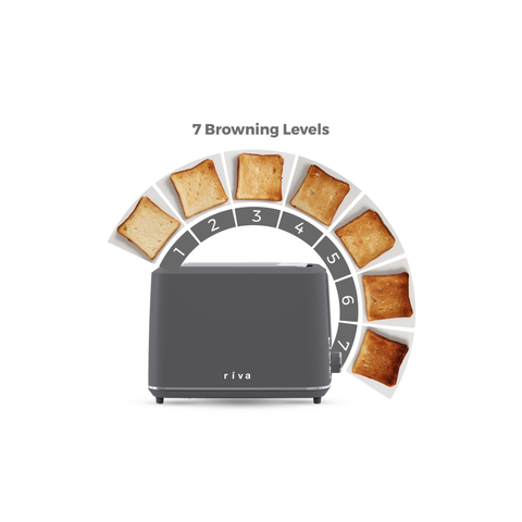Cool Touch Toaster 2-Slice - Coal Grey