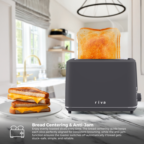 Cool Touch Toaster 2-Slice - Coal Grey