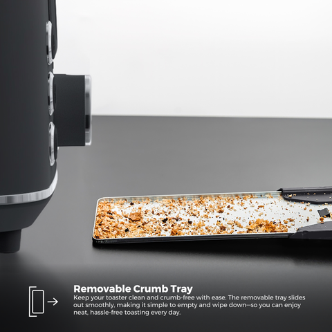 Cool Touch Toaster 2-Slice - Coal Grey