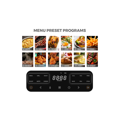 10L Bladeless Digital Air Fryer