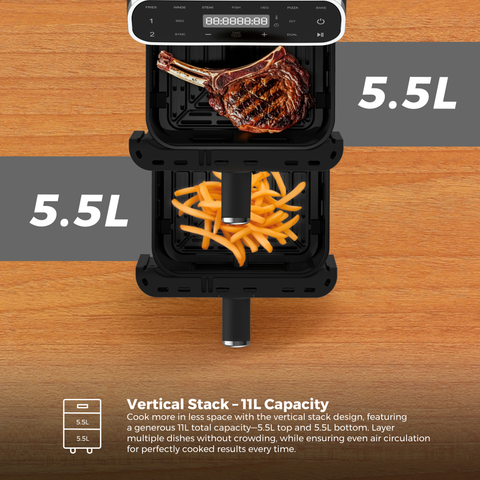 11L Level Up Vertical Digital Air Fryer