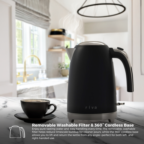 Stainless Steel Kettle 1.7L - Matt Black