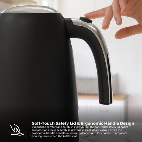 Stainless Steel Kettle 1.7L - Matt Black