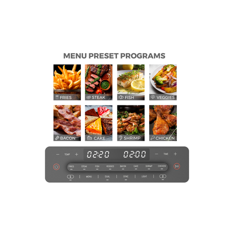 11L Dual Pro Smart Digital Air Fryer