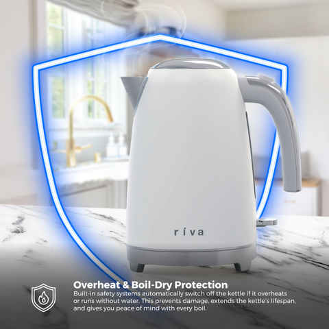 Stainless Steel Kettle 1.7L - Matt White