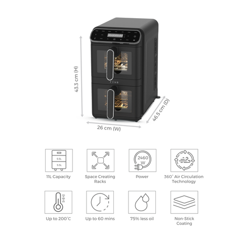 11L Level Up Vertical Digital Air Fryer